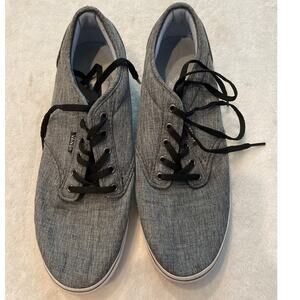 VANS OFF THE WALL Casual Lace Up Skateboard Sneaker Women's 8.5 Grey/Black